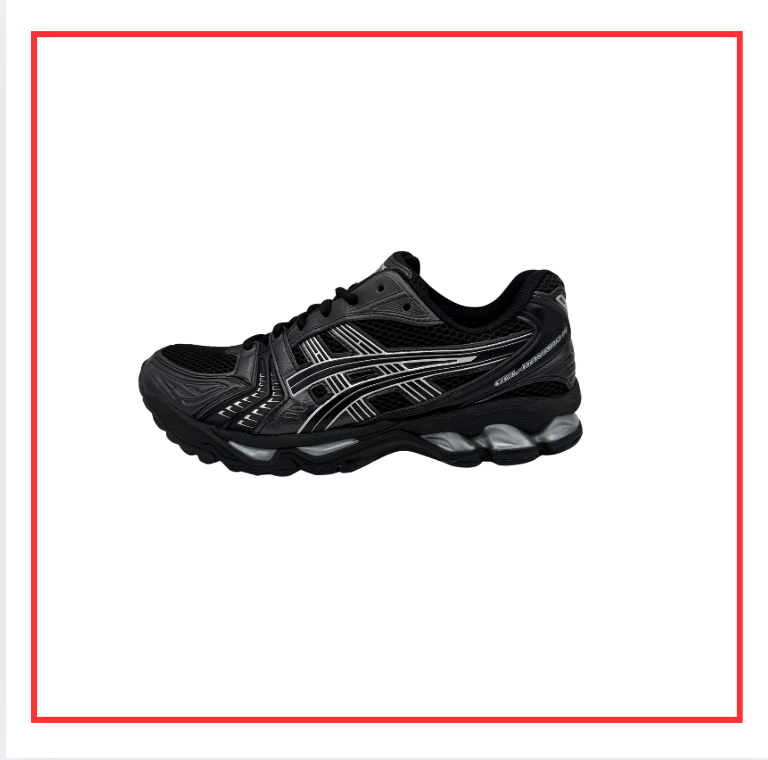ASICS Gel-Kayano 14 Black Pure Silver (Preloved) UK 7.5