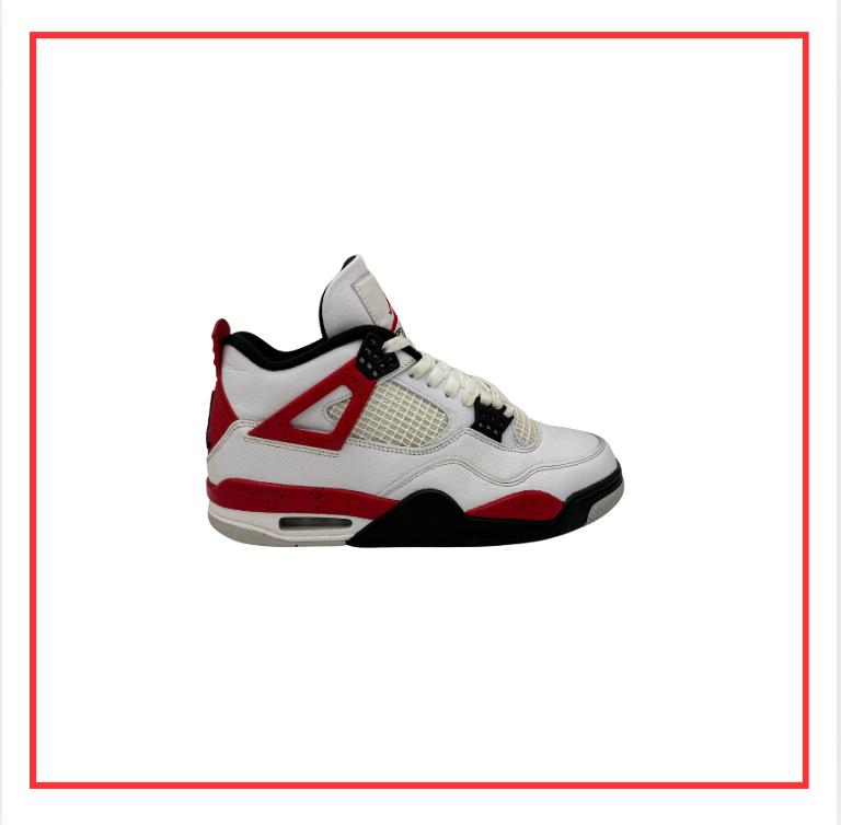 Air Jordan 4 Retro Red Cement (Preloved) UK 6.5