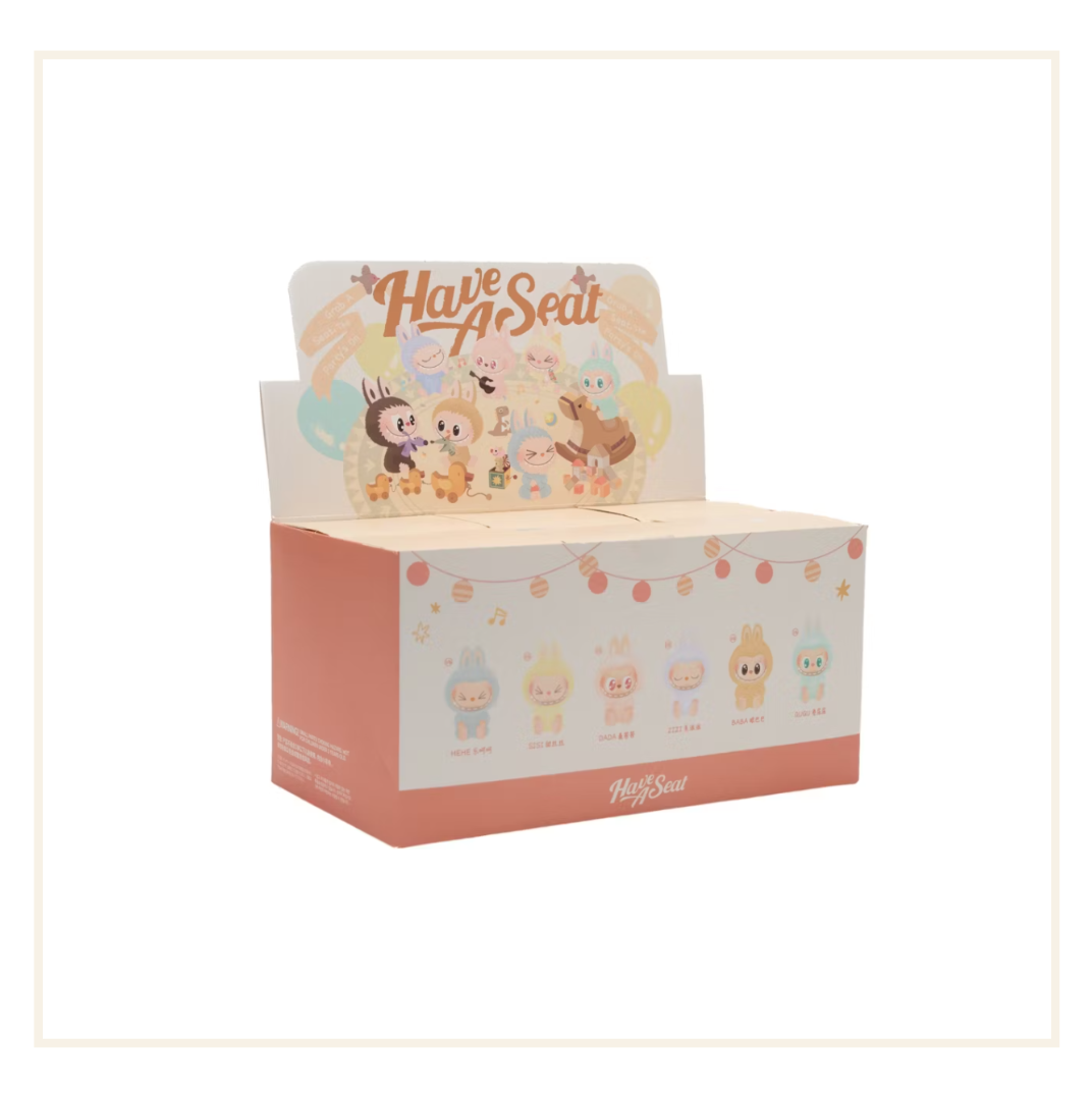 Pop Mart Labubu The Monsters Have a Seat Vinyl Plush Sealed Case (6 Blind Box)
