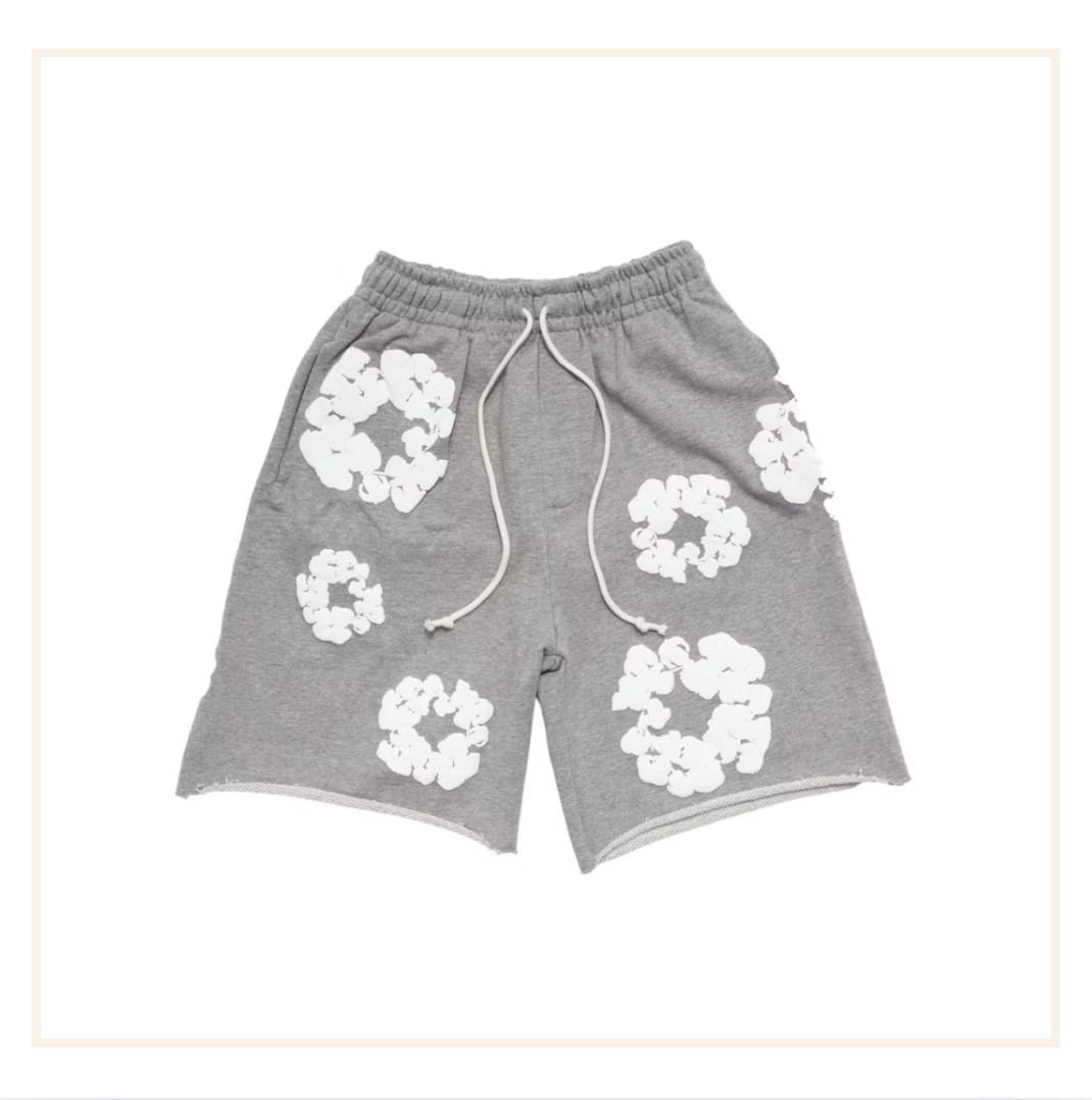 Denim Tears The Cotton Wreath Shorts Grey