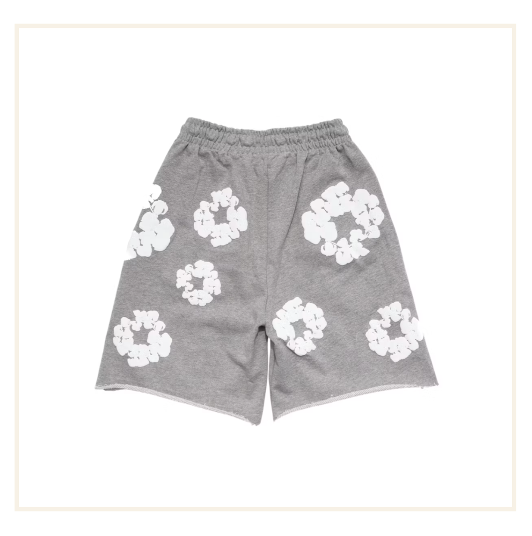 Denim Tears The Cotton Wreath Shorts Grey