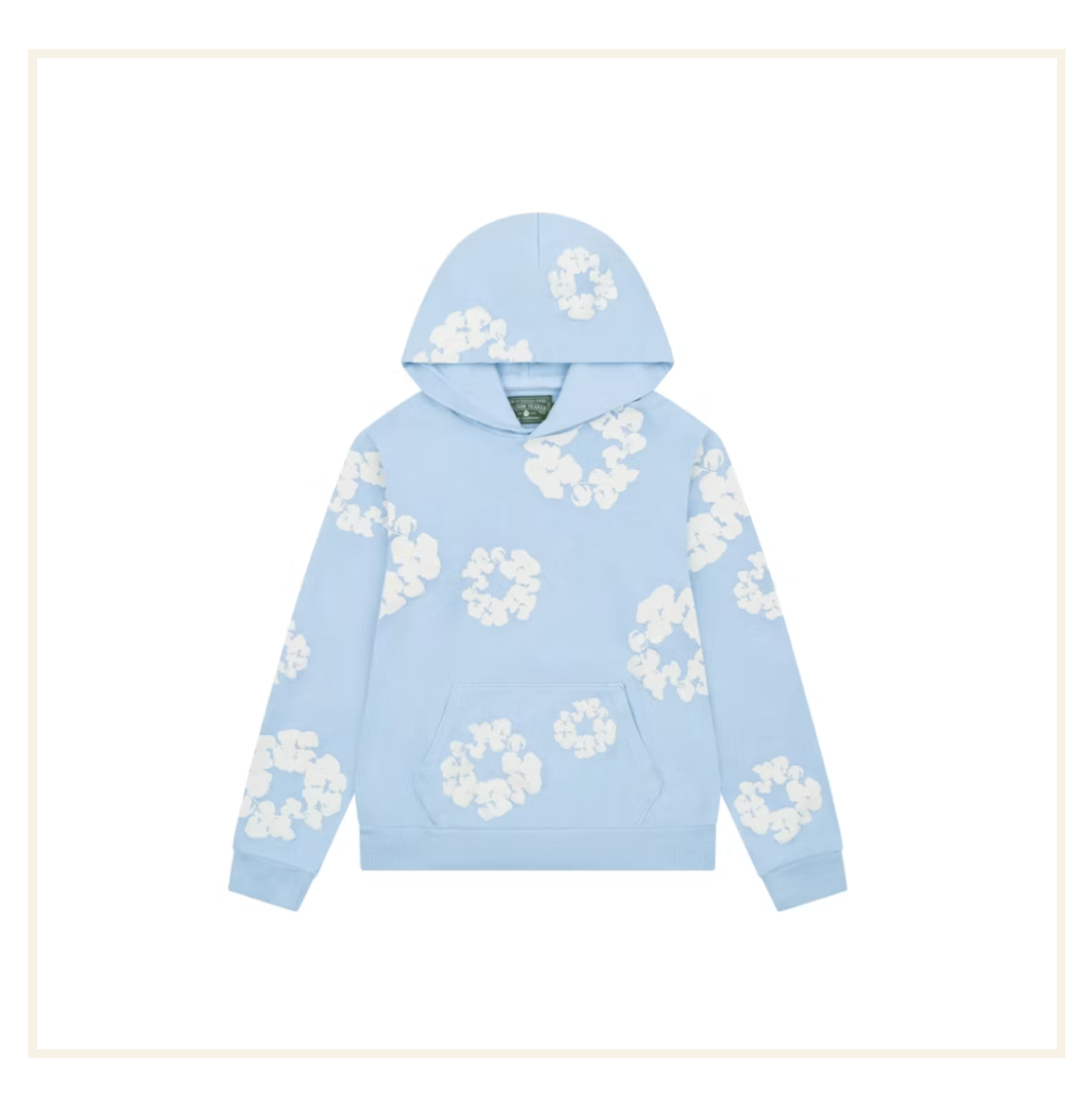 Denim Tears The Cotton Wreath Sweatshirt and Sweatpants Powder Blue (SET)