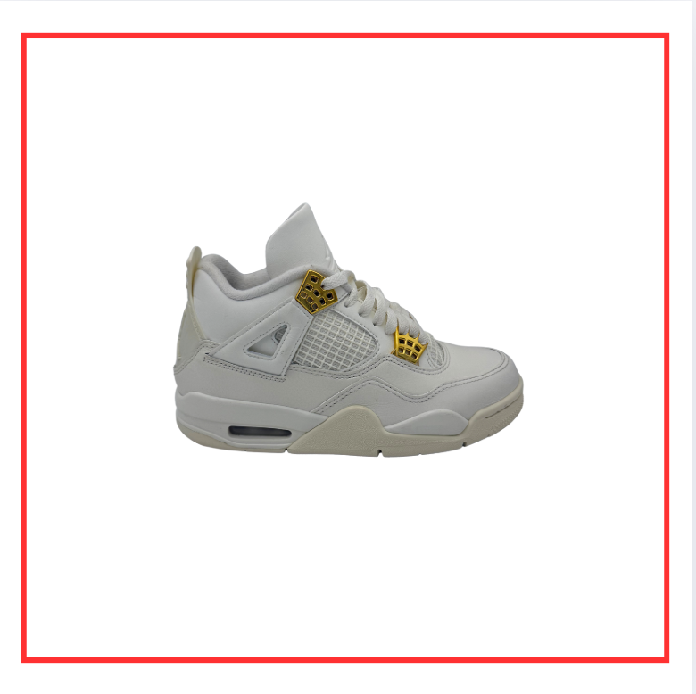 Air Jordan 4 Retro Metallic Gold (W) (Preloved) UK 3