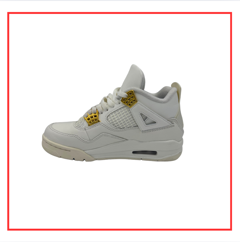 Air Jordan 4 Retro Metallic Gold (W) (Preloved) UK 3