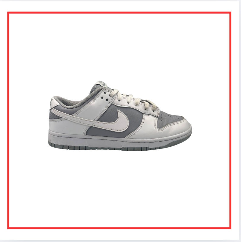 Nike Dunk Low White Grey (Preloved) UK 9