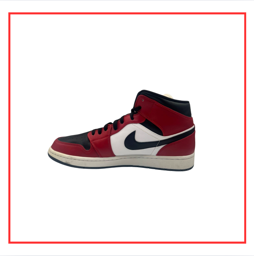 Air Jordan 1 Mid Chicago Black Toe (Preloved) UK 11