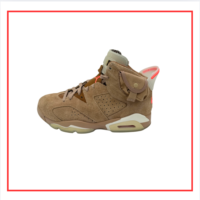 Travis Scott x Air Jordan 6 Retro British Khaki (Preloved) UK 7