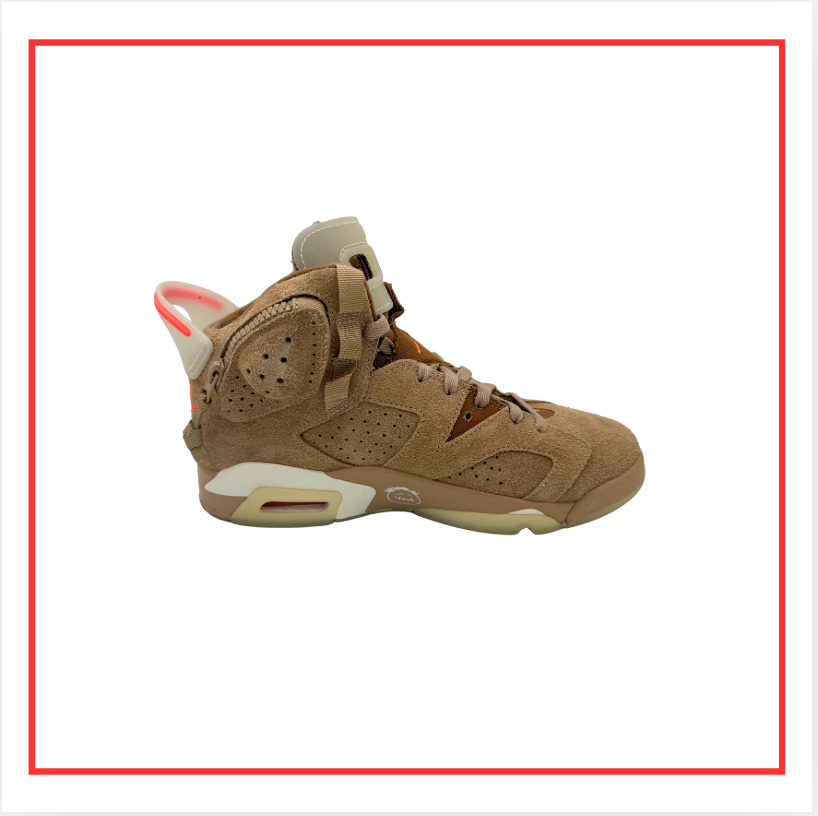 Travis Scott x Air Jordan 6 Retro British Khaki (Preloved) UK 7