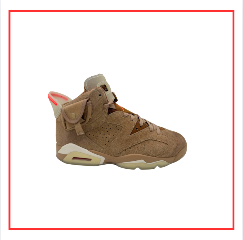 Travis Scott x Air Jordan 6 Retro British Khaki (Preloved) UK 7