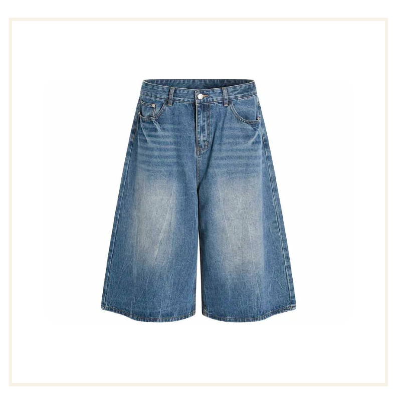 Noissey Straight-Leg Blue Denim Jorts