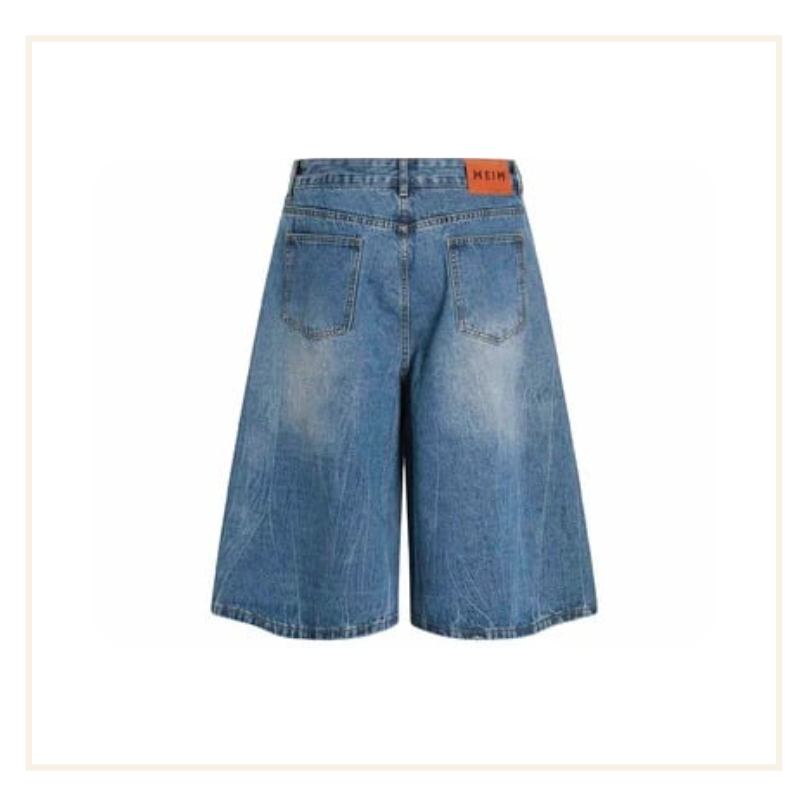 Noissey Straight-Leg Blue Denim Jorts
