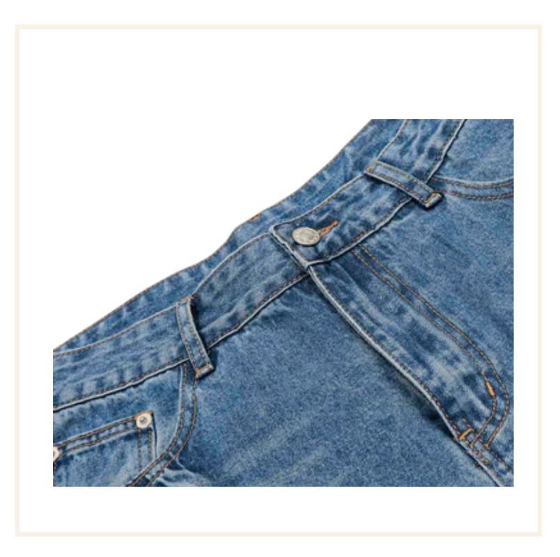 Noissey Straight-Leg Blue Denim Jorts