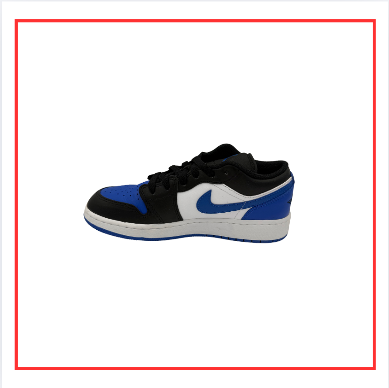 Air Jordan 1 Low Alternate Royal Toe (2021) (Preloved) UK 4.5