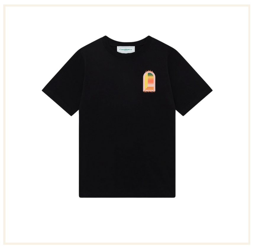 Casablanca Gradient L’Arch Black T-Shirt
