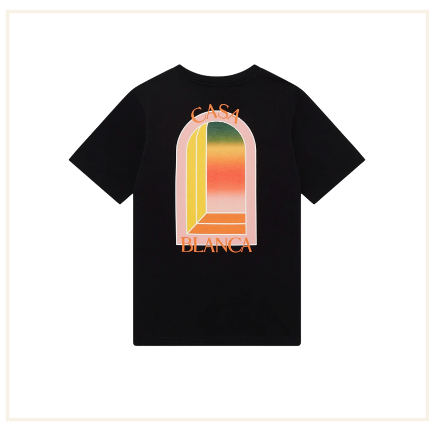 Casablanca Gradient L’Arch Black T-Shirt