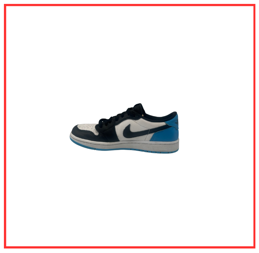 Air Jordan 1 Low OG Black Dark Powder Blue (W) (Preloved) UK 4.5