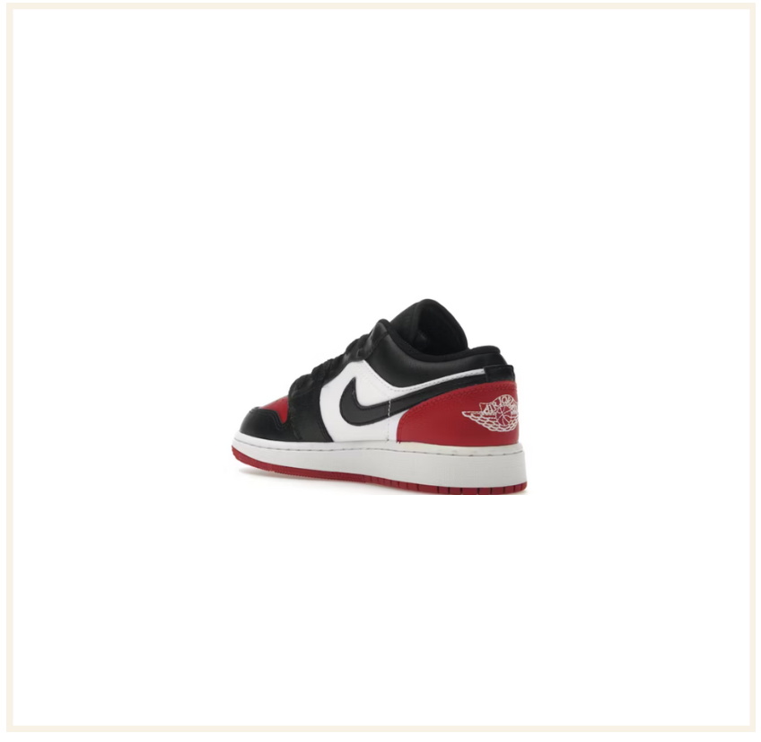 Air Jordan 1 Low Bred Toe 2.0 (GS)