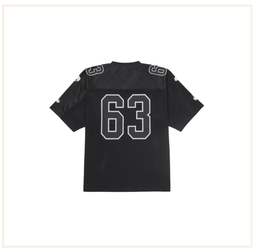 Supreme Bones Football Jersey Black