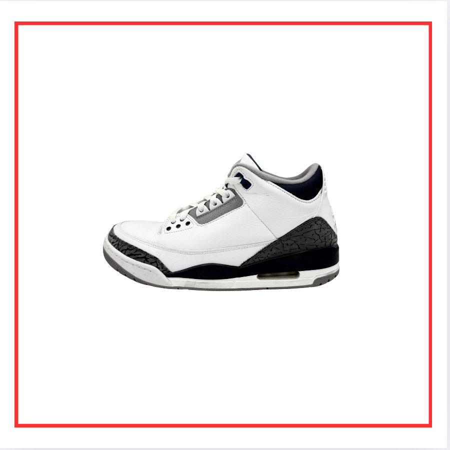 Air Jordan 3 Retro Midnight Navy (Preloved) UK 8