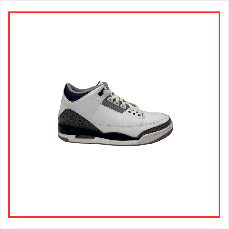 Air Jordan 3 Retro Midnight Navy (Preloved) UK 8