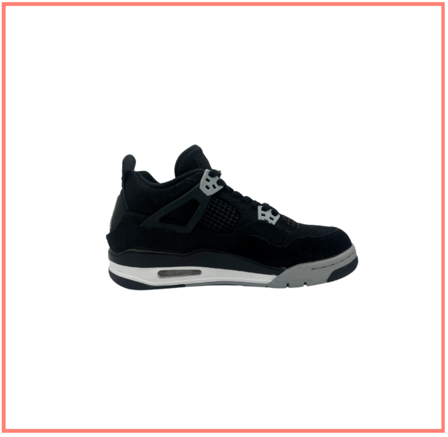 Air Jordan 4 Retro Black Canvas GS (Preloved) UK 6 | EU 39