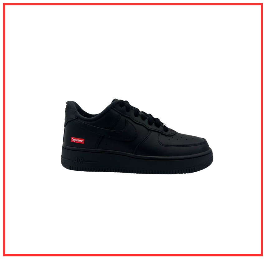 Supreme x Nike Air Force 1 Low Black (Preloved) UK 6 | EU 40