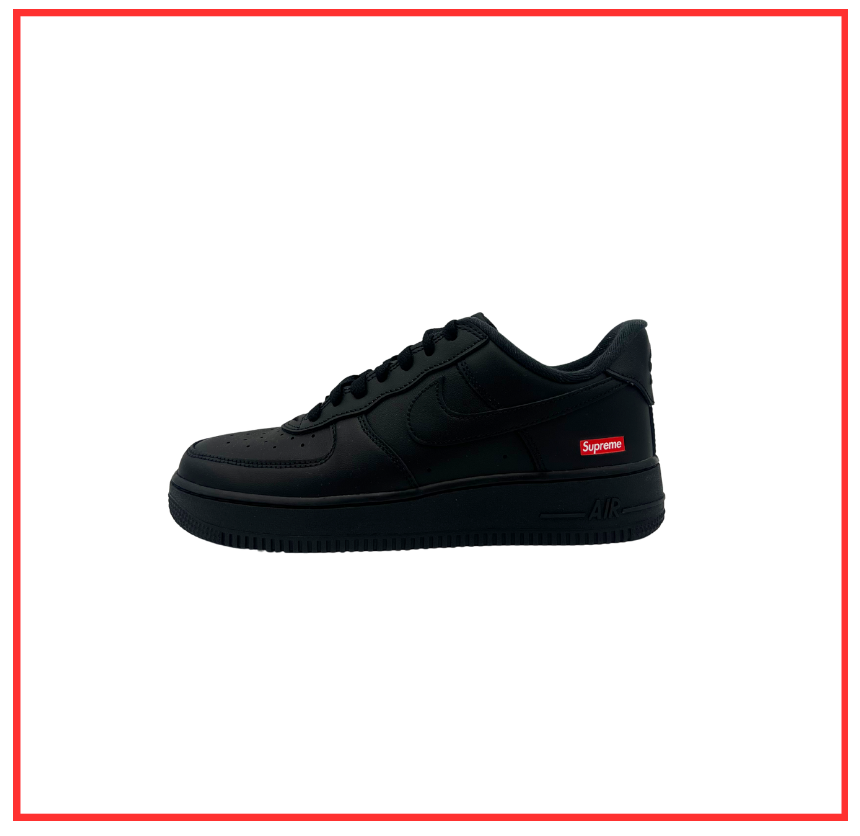 Supreme x Nike Air Force 1 Low Black (Preloved) UK 6 | EU 40
