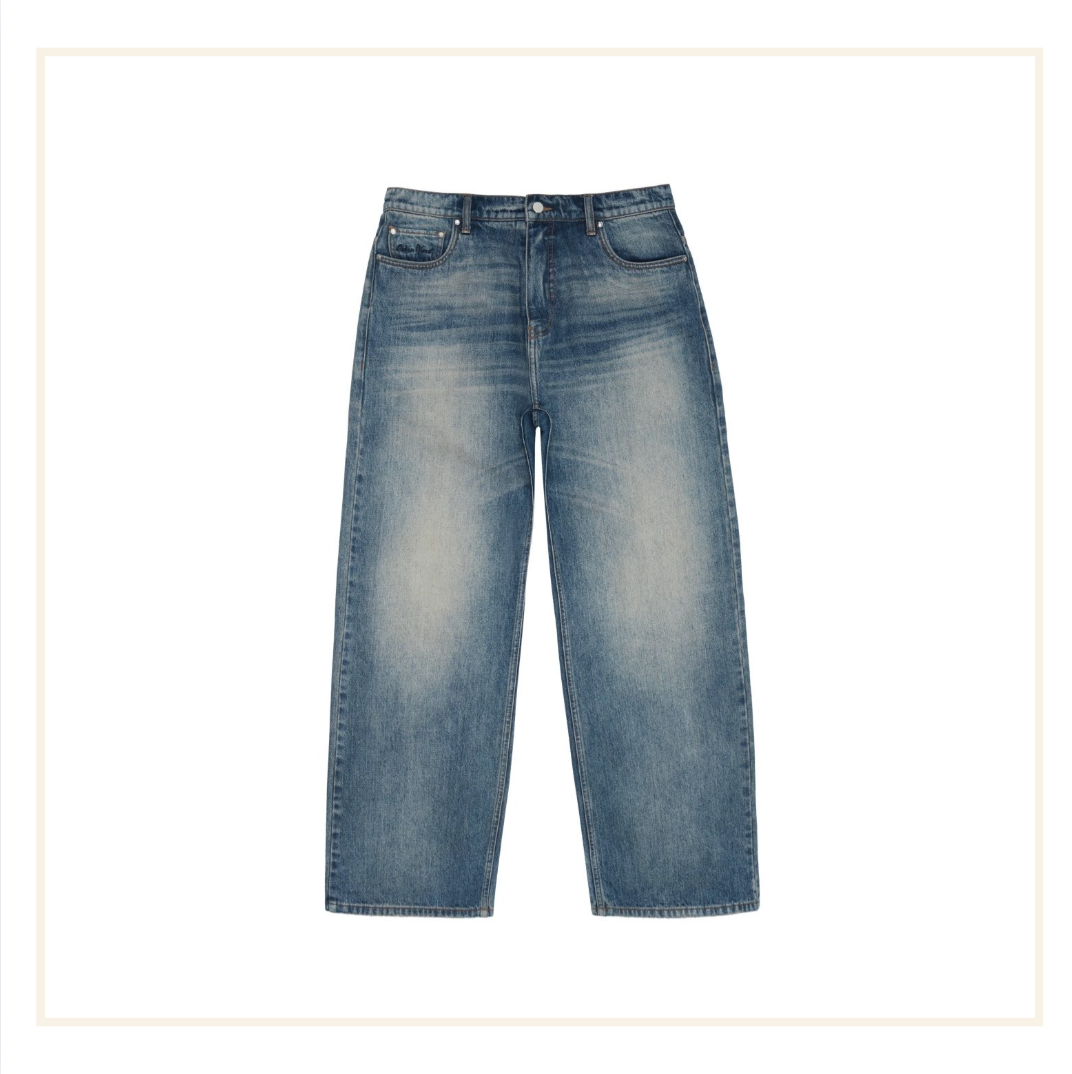 Broken planet Denim Jeans Washed Blue