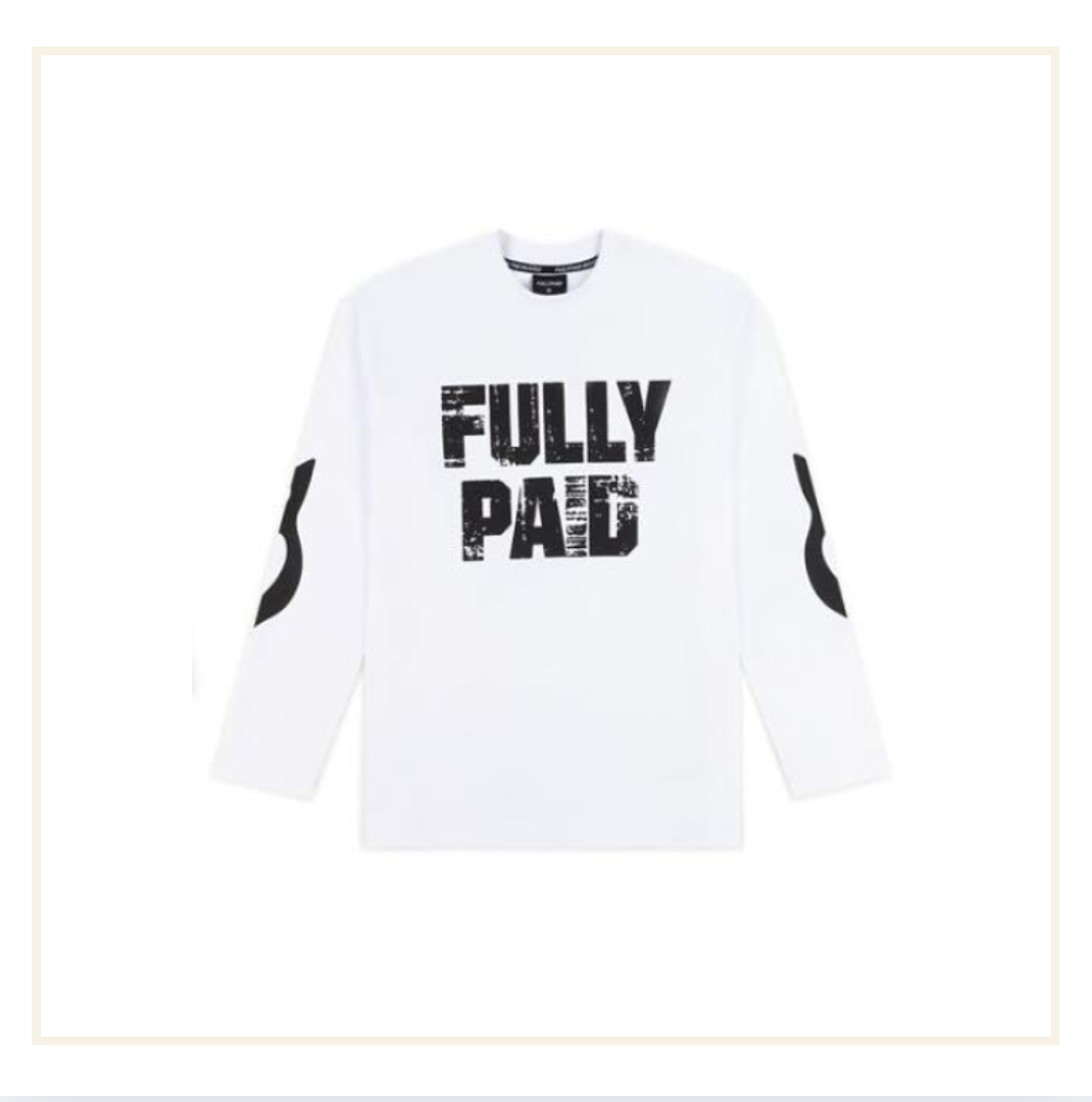 FullyPaid Drift White Long Sleeve T-Shirt