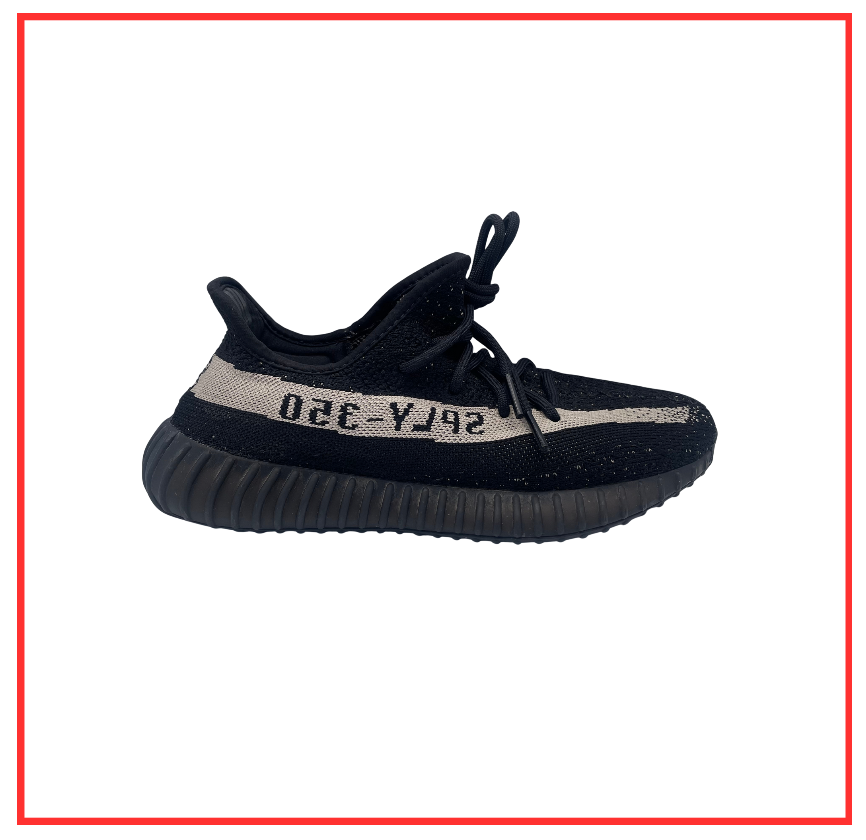 adidas Yeezy Boost 350 v2 Core Black White (Preloved) UK 8.5