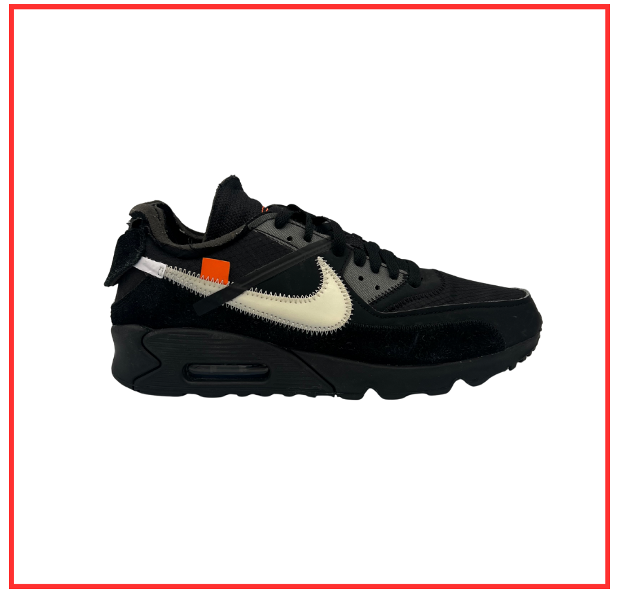 Off-White™️ x Nike Air Max 90 Black (Preloved) UK 8