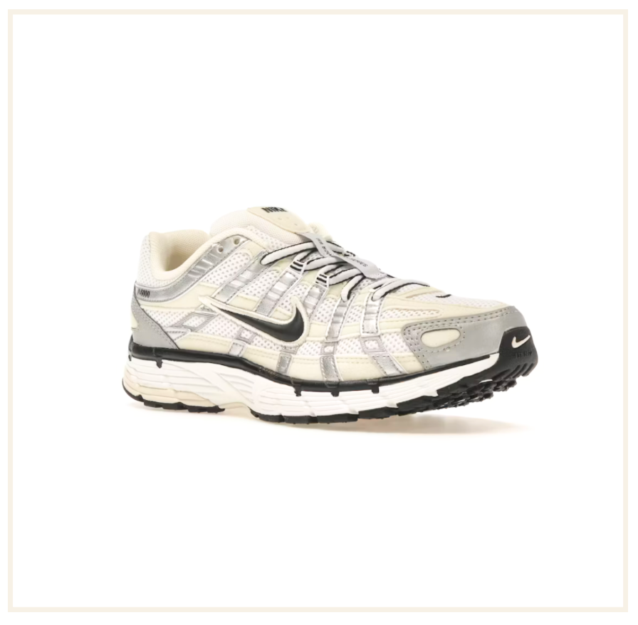 Nike P-6000 Coconut Milk Metallic Silver (W)