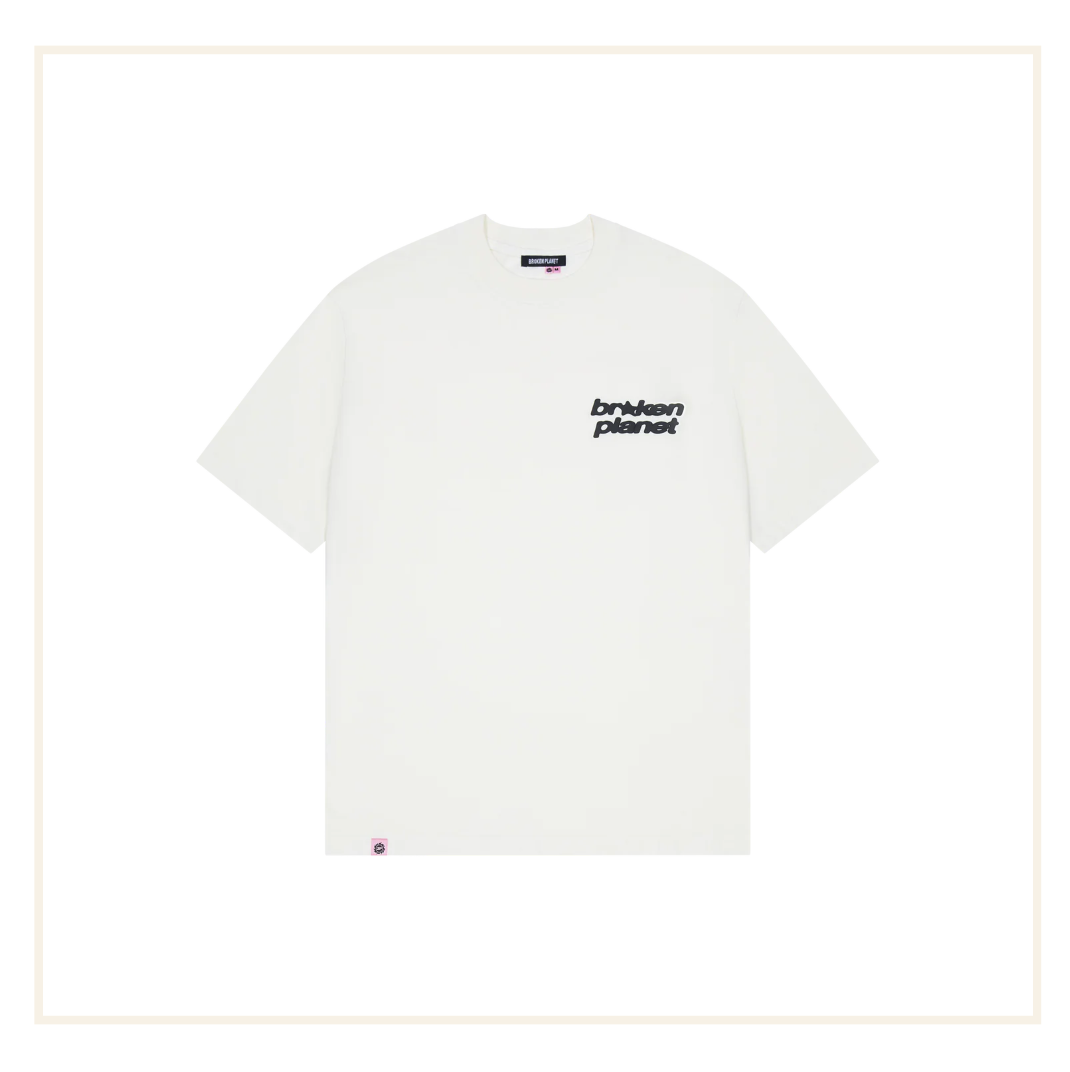 Broken Planet Star Logo T-shirt Vanilla White