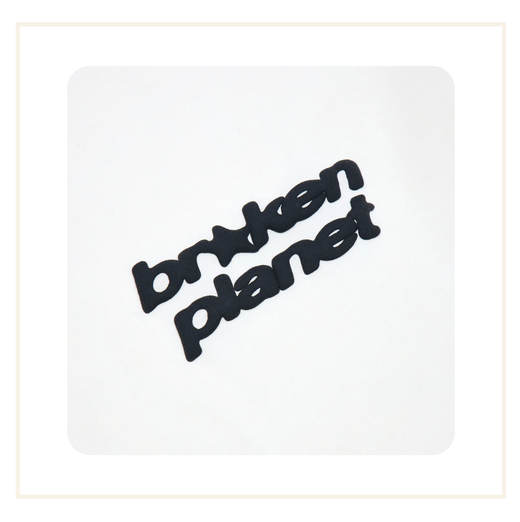 Broken Planet Star Logo T-shirt Vanilla White