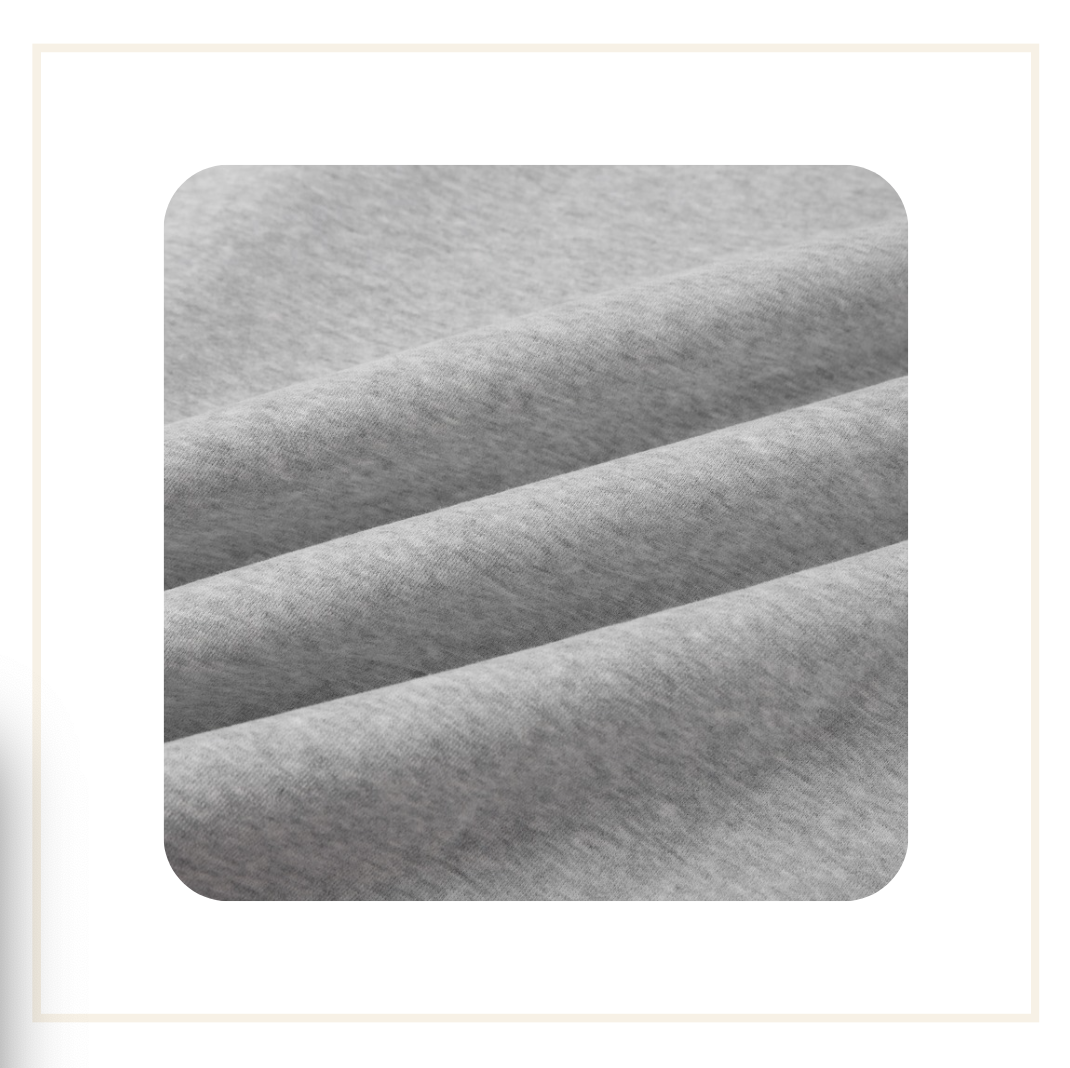 Galore 360 GSM Flower Grey Zip Hoodie