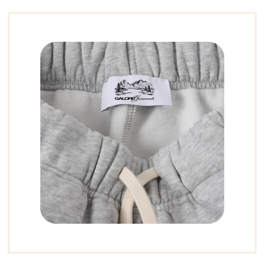 Galore 360 GSM Flower Grey Sweatpant