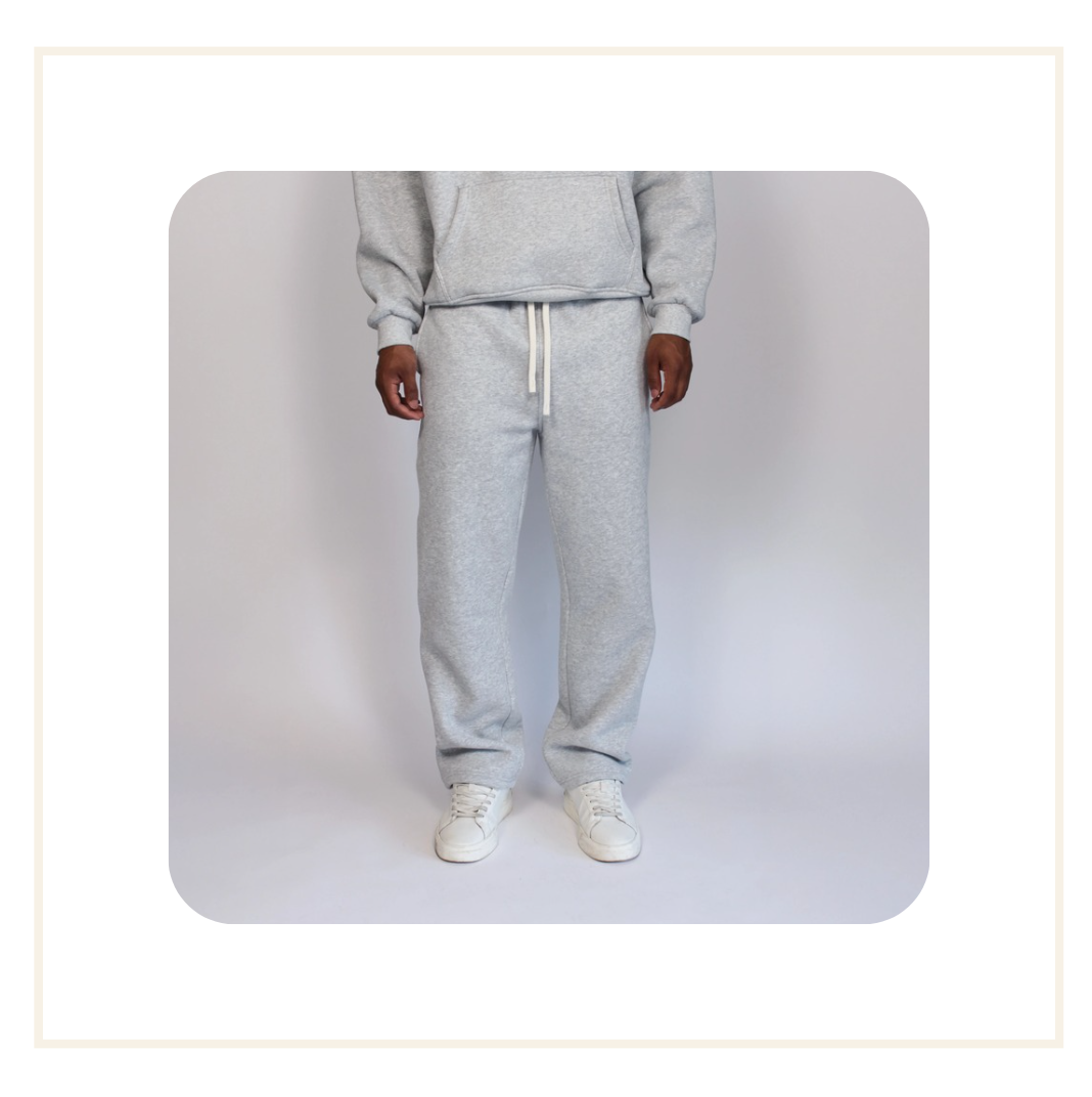 Galore 360 GSM Flower Grey Sweatpant
