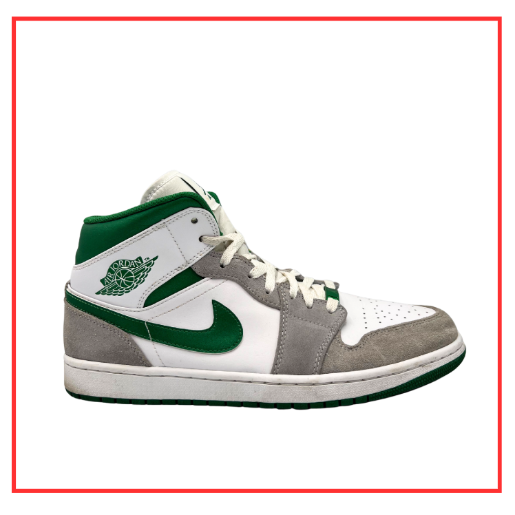 Air Jordan 1 Mid SE Grey Green (Preloved) UK 10