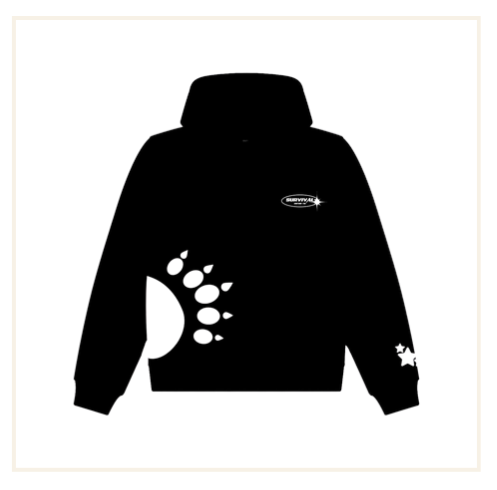 The Survival Couture Bear Breed Hoodie Black