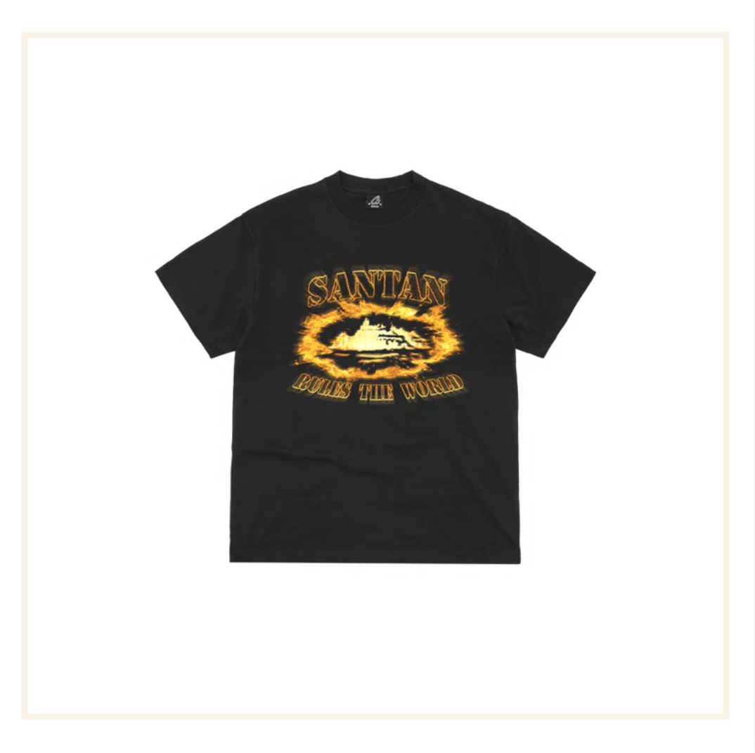 Santan Dave x Corteiz Alcatraz Orange Flame Tee