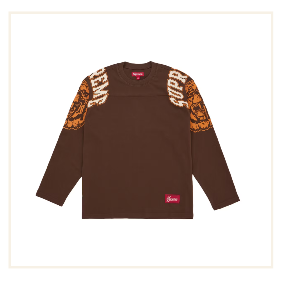 Supreme Mascot L/S Football Top Brown