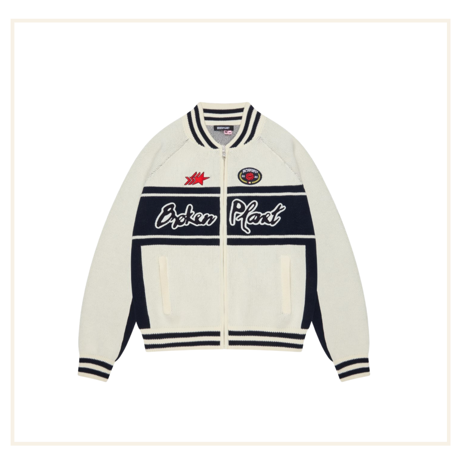 Broken Planet Racer Knit Zip Up