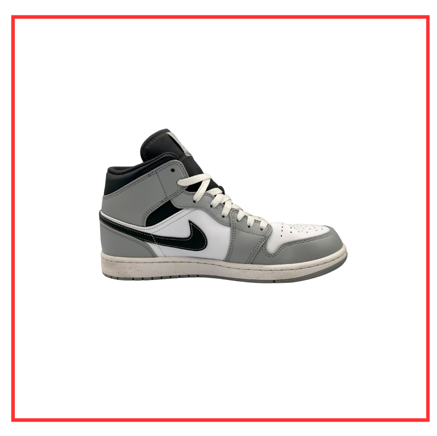 Air Jordan 1 Mid Light Smoke Grey Anthracite (Preloved) UK 10