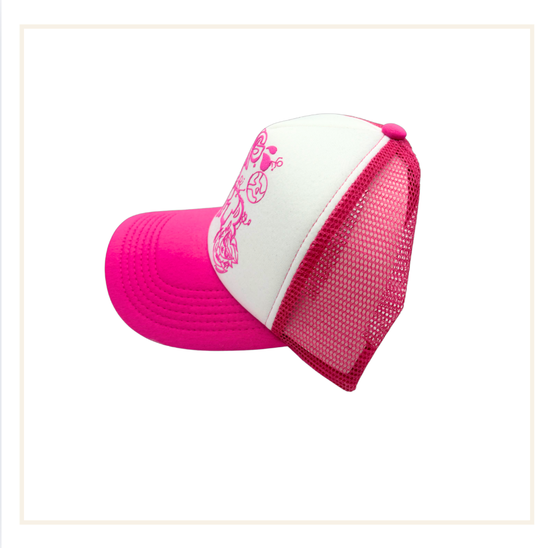 For the Boys FTB Trucker Cap Pink