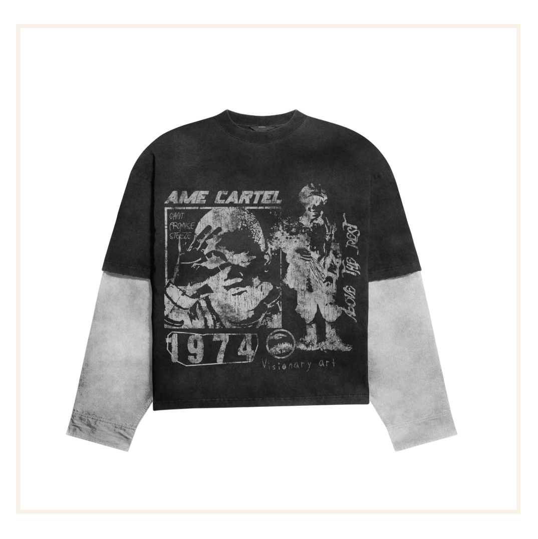 Âme Cartel Can't Promise Steeze Long Sleeve Tee Black