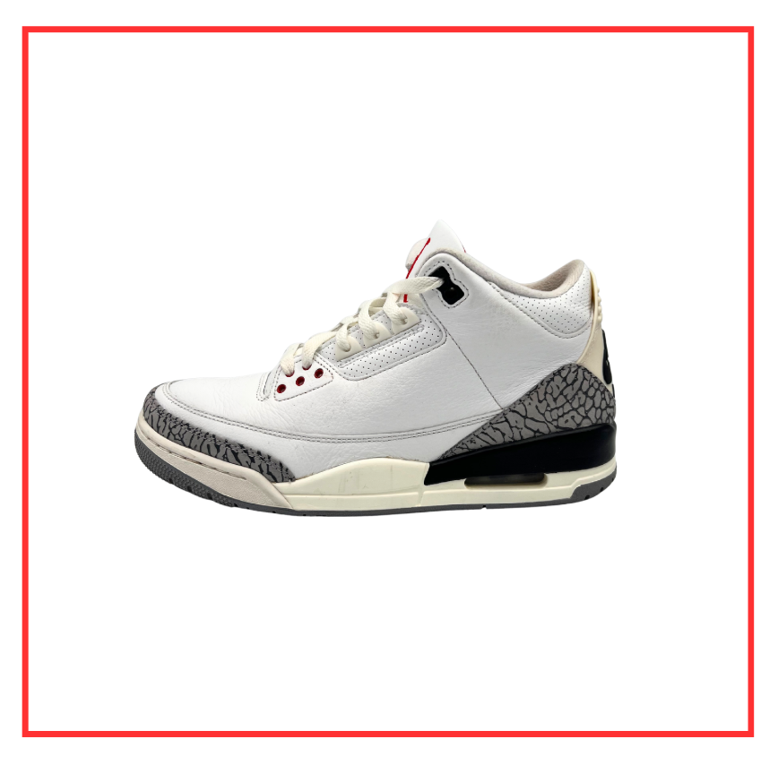 Air Jordan 3 Retro White Cement (Preloved) UK 8