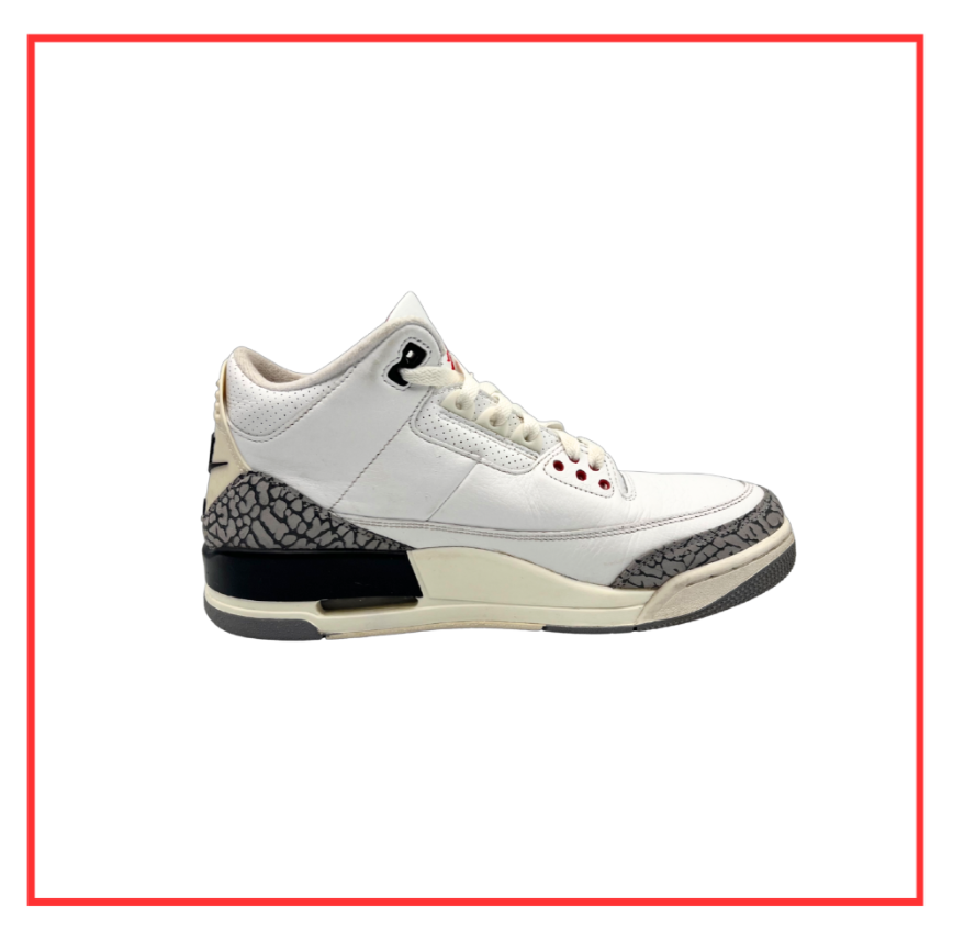 Air Jordan 3 Retro White Cement (Preloved) UK 8