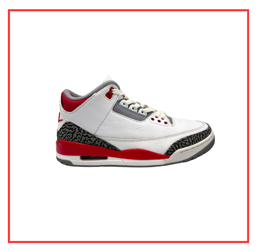 Air Jordan 3 Retro Fire Red (2022) (Preloved) UK 8