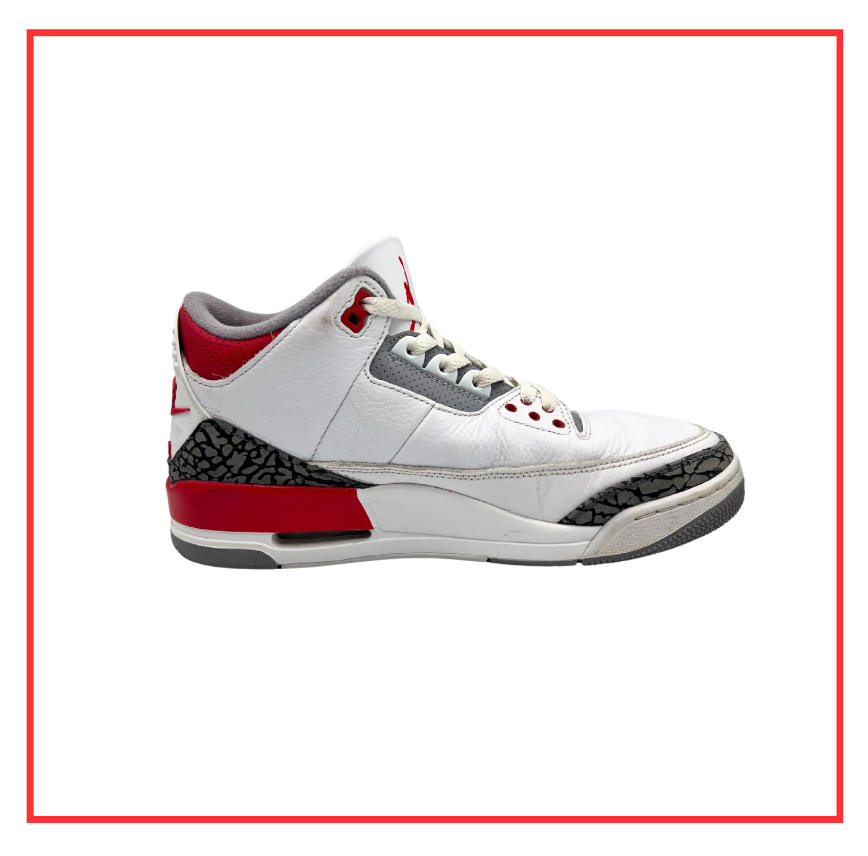 Air Jordan 3 Retro Fire Red (2022) (Preloved) UK 8