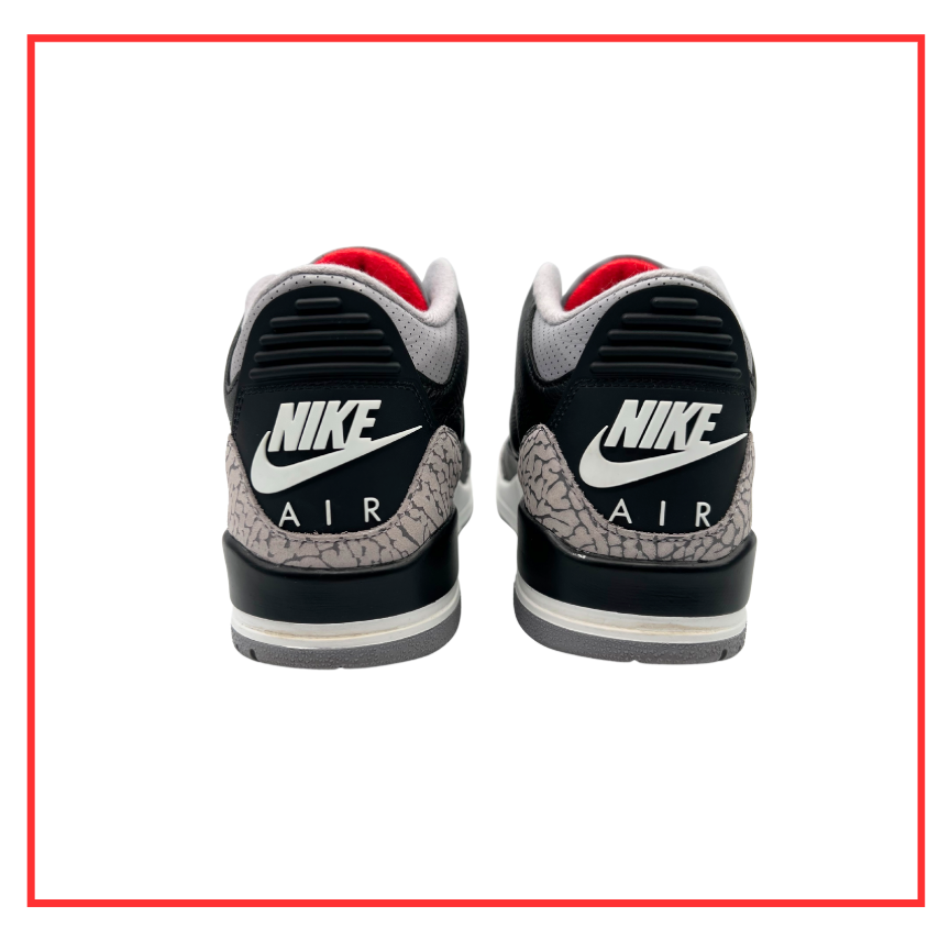 Air Jordan 3 Retro OG Black Cement (2024) (Preloved) UK 8
